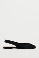 کفش فلت زنانه زارا SATIN BALLET FLATS