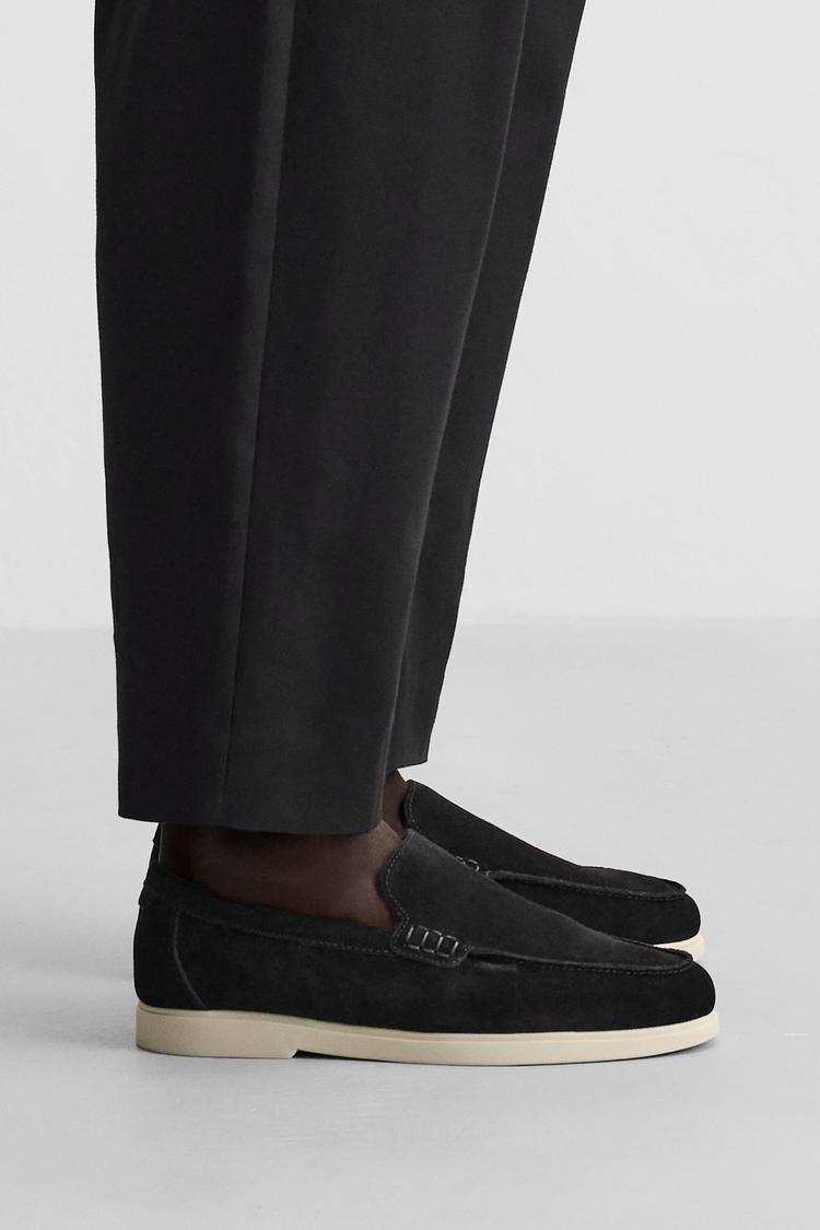 لوفر مردانه زارا casual leather loafers