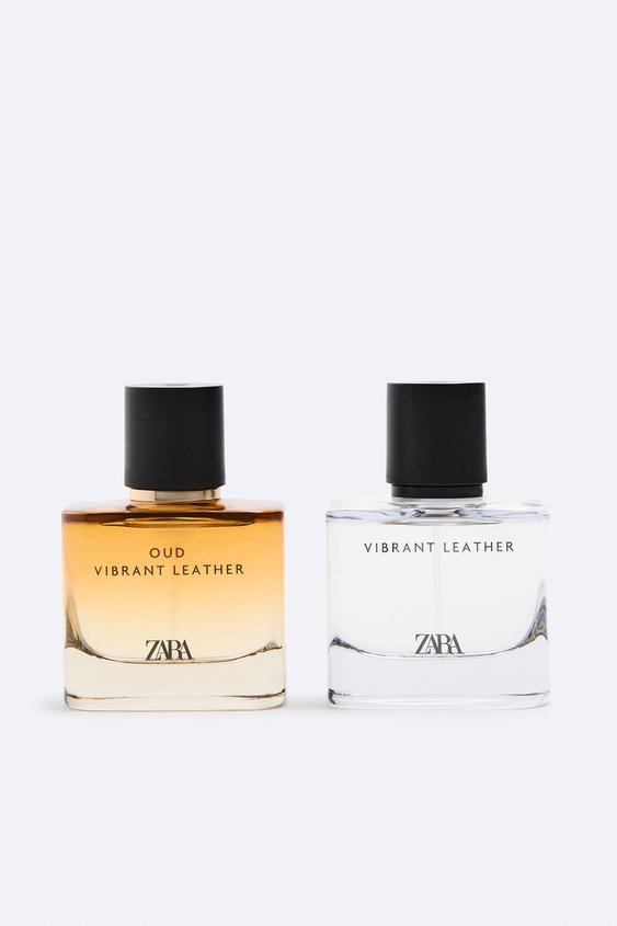 پک دوتایی عطر مردانه زارا vibrant leather + oud vibrant leather