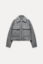 کت زنانه زارا BOUCLÉ CROPPED JACKET