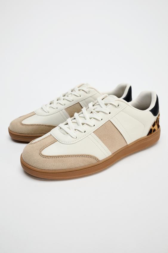 کتونی زنانه زارا contrast trainers