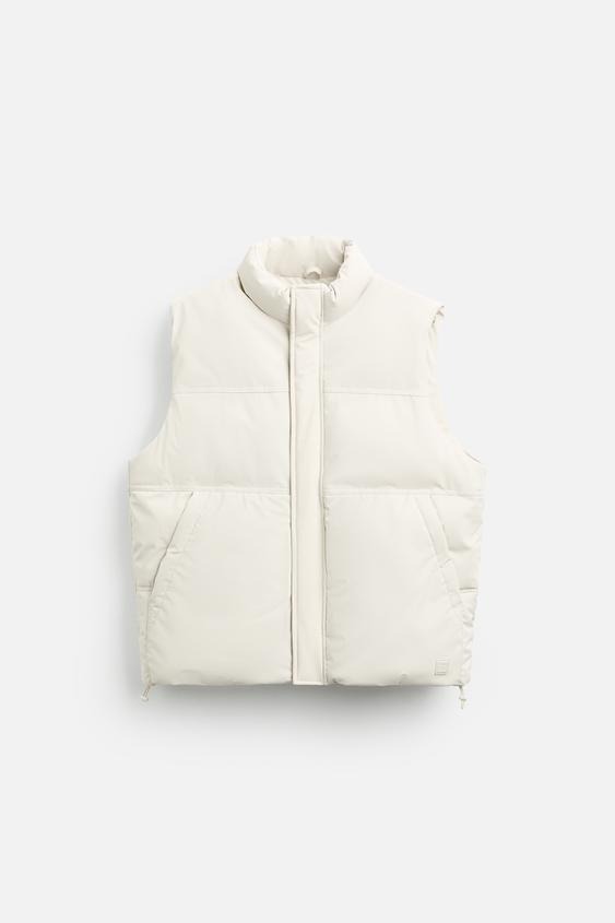 پافر مردانه زارا RUBBERISED PUFFER GILET