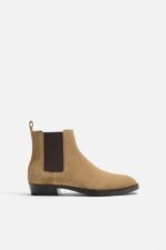 نیمبوت مردانه زارا LEATHER CHELSEA BOOTS