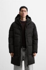 کاپشن بلند مردانه زارا LONG PUFFER JACKET