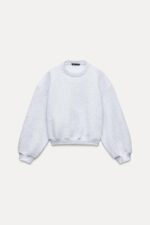 دورس زنانه زارا BASIC PLUSH SWEATSHIRT