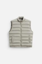 پافر بدون آستین مردانه زارا LIGHTWEIGHT PUFFER GILET