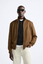 کت جیر مردانه زارا FAUX SUEDE JACKET