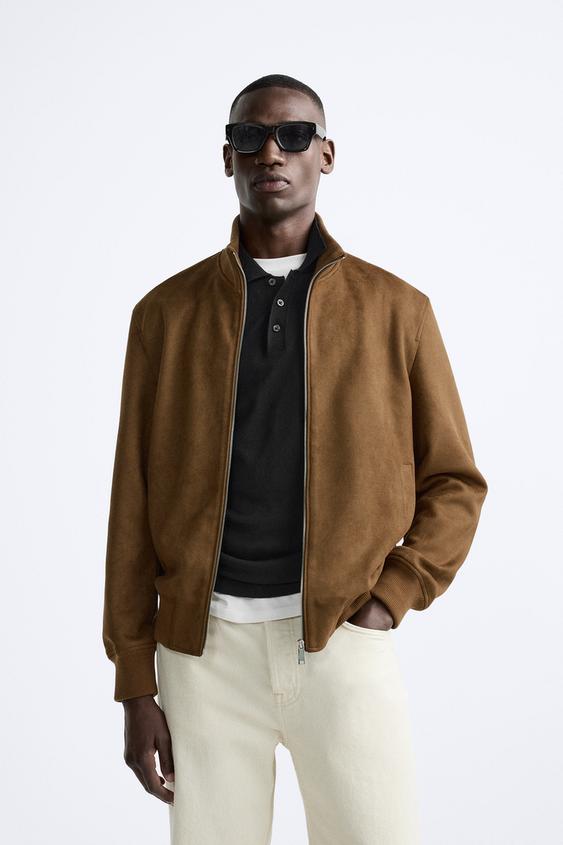 کت جیر مردانه زارا FAUX SUEDE JACKET