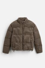 کاپشن مردانه زارا CORDUROY PUFFER JACKET