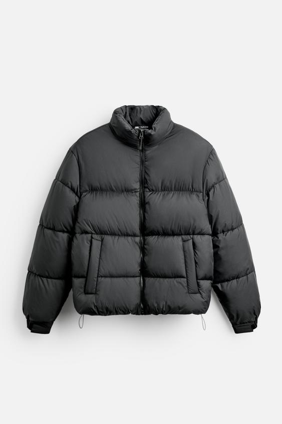 پافر مردانه زارا COLOUR BLOCK PUFFER JACKET