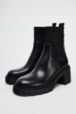 نیمبوت زنانه زارا NEOPRENE-EFFECT ANKLE BOOTS