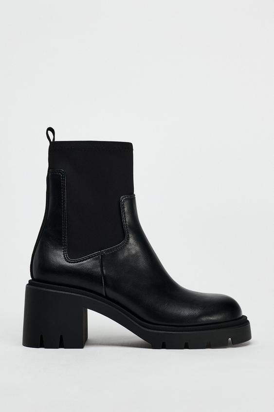 نیمبوت زنانه زارا NEOPRENE-EFFECT ANKLE BOOTS