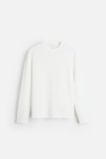 تیشرت مردانه زارا T-SHIRT IN CHECK TEXTURE