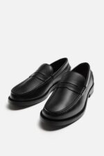 کفش رسمی مردانه زارا LEATHER PENNY LOAFERS