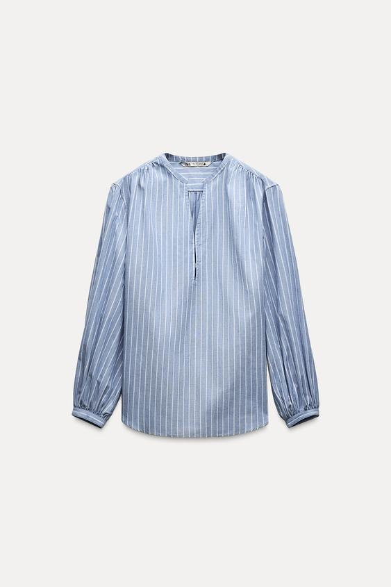 پیراهن راه راه زنانه زارا STRIPED ZW COLLECTION SHIRT