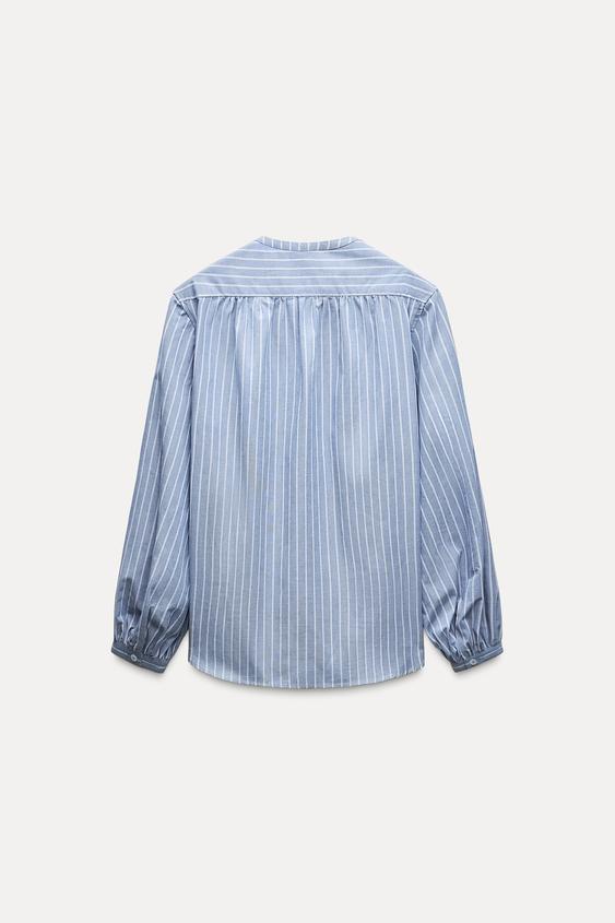 پیراهن راه راه زنانه زارا STRIPED ZW COLLECTION SHIRT