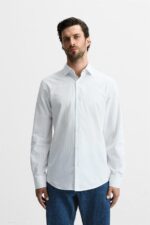 پیراهن مردانه زارا STRIPED TWILL SHIRT