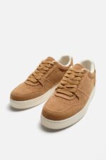 کتونی مردانه زارا CORDUROY TRAINERS