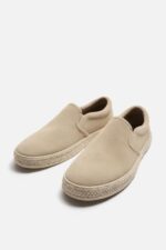 کفش مردانه زارا LACELESS LEATHER SNEAKERS