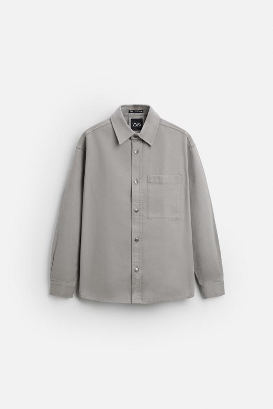 پیراهن مردانه زارا RELAXED FIT OVERSHIRT