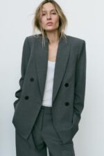 بلیزر زنانه زارا DOUBLE-BREASTED BLAZER