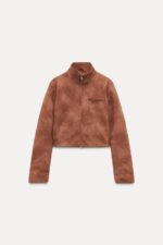 کت کوتاه زنانه زارا SHORT SUEDE JACKET