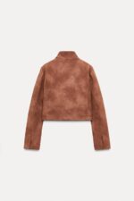 کت کوتاه زنانه زارا SHORT SUEDE JACKET