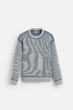 پلیور مردانه زارا CONTRASTING RIBBED SWEATER