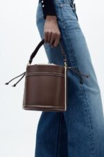 کیف دستی زنانه زارا DOUBLE HANDLE BUCKET BAG