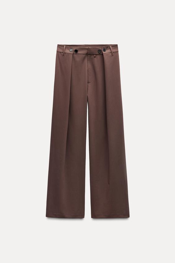 شلوار زنانه زارا MULTI-POSITION WAIST TROUSERS