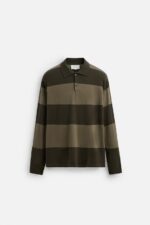 پولوشرت آستین بلند مردانه زارا STRIPED KNIT POLO SHIRT