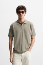 پولوشرت مردانه زارا BASIC PIQUÉ TEXTURE POLO SHIRT