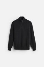 پلیور مردانه زارا ZIP HIGH NECK SWEATER