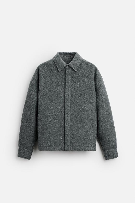 کت مردانه زارا BOUCLÉ OVERSHIRT