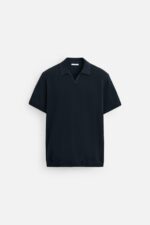 پولوشرت مردانه زارا TEXTURED KNIT POLO SHIRT