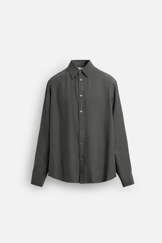 پیراهن ساده مردانه زارا FLOWING SHIRT