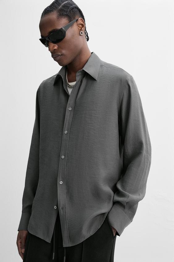 پیراهن ساده مردانه زارا FLOWING SHIRT