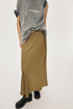 دامن میدی زنانه زارا MIDI SKIRT WITH BELT