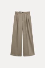 شلوار زنانه زارا DOUBLE PLEAT TROUSERS