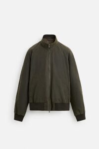 کاپشن مردانه زارا waxed-effect jacket