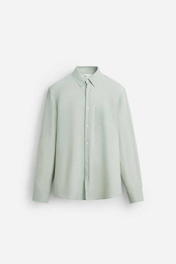 پیراهن مردانه زارا LINEN/COTTON SHIRT