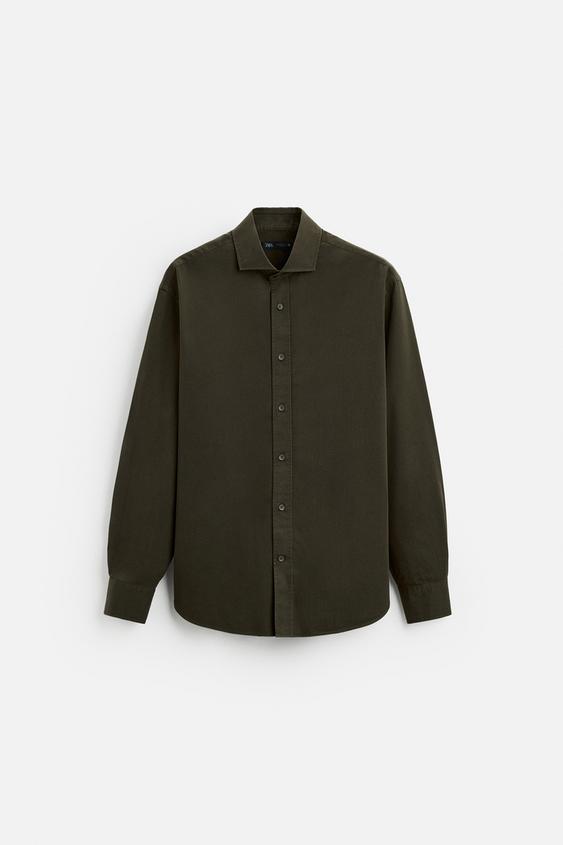 پیراهن مردانه زارا LYOCELL-COTTON SHIRT