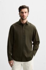 پیراهن مردانه زارا LYOCELL-COTTON SHIRT