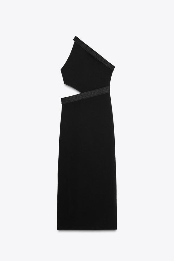 لباس مجلسی زنانه زارا ASYMMETRIC STRETCH DRESS