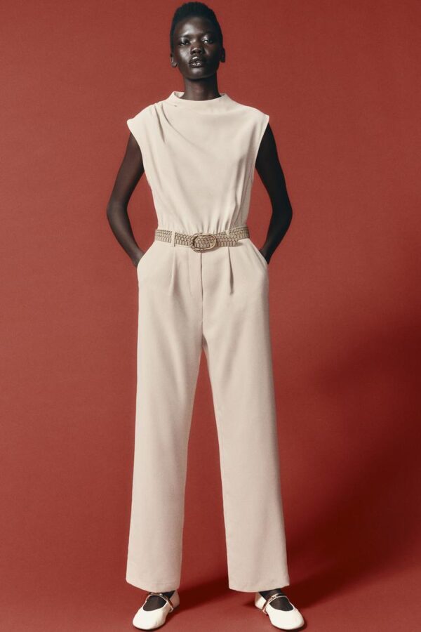 جامپسوت زنانه زارا JUMPSUIT WITH BELT