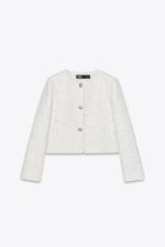 کت کوتاه زنانه زارا TEXTURED SEQUIN BLAZER