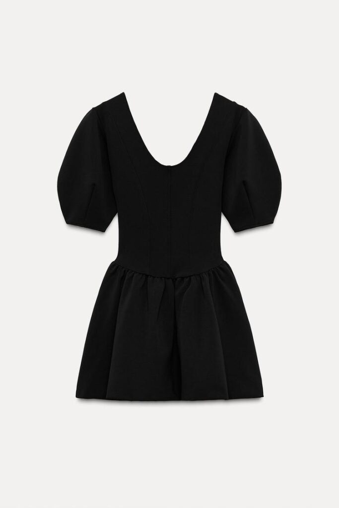 لباس کوتاه زنانه زارا FITTED SKATER DRESS