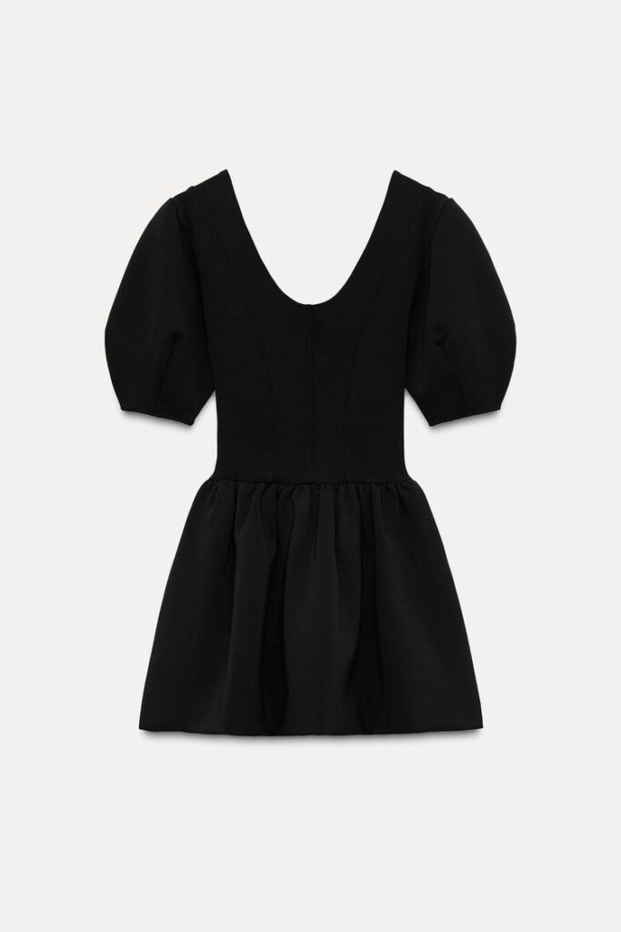 لباس کوتاه زنانه زارا FITTED SKATER DRESS