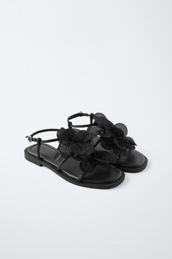 صندل دخترانه زارا MAXI FLOWER SANDALS