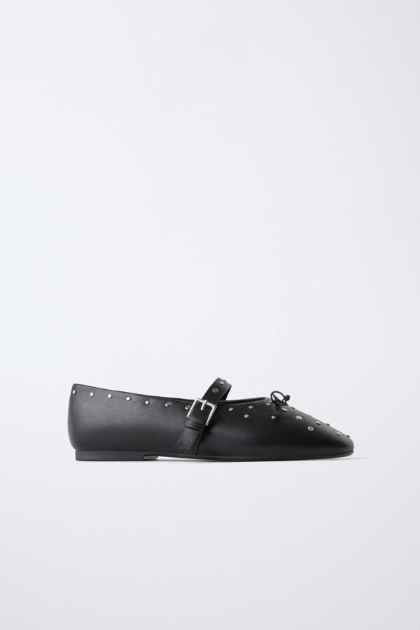 کفش بالرین دخترانه زارا STUDDED BALLERINAS